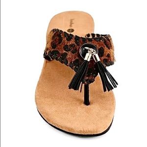 NWOT Lindsay Phillips Margo Wedge Thong Sandal